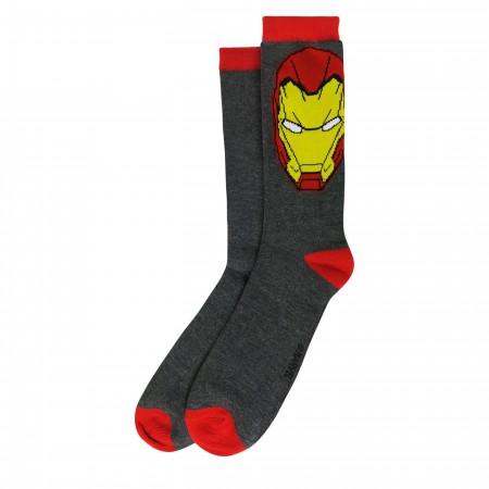 Iron Man Giant Head Crew Socks