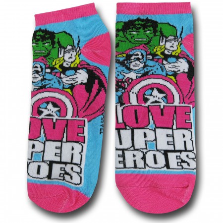 Marvel Heroes Women's Socks 5-Pack
