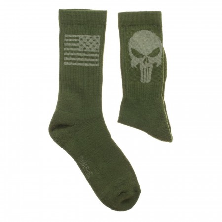 Punisher Salute To Service Athletic Crew Socks