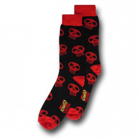 Punisher Bad to the Bone and Red Symbol Socks 2-Pack
