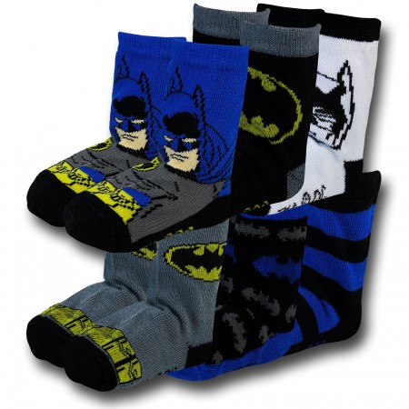 Batman Costume Infant Socks 6-Pack