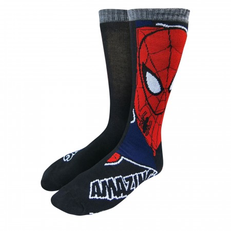Spiderman Image and Symbols Sock 2 Pack