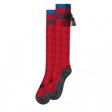 Spider-Man Costume Women's Knee High Cape Socks