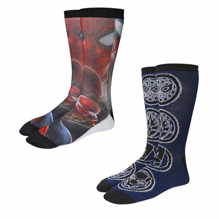 Spider-Man Infinity War Photoreal Socks 2-Pack