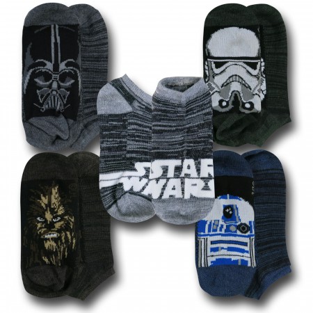 Star Wars Character String 5 Pack Boys Socks