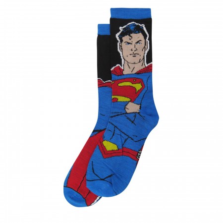 Superman Big Blue Cheese Crew Socks 2-Pack