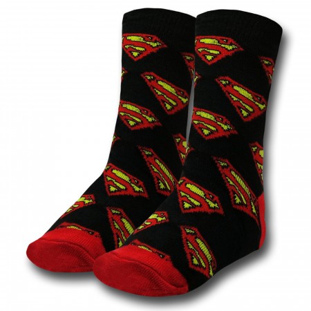 Superman Costume Infant Socks 6-Pack