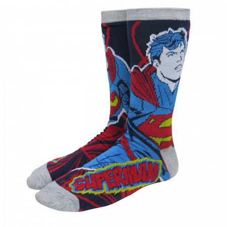 Superman New 52 Crew Socks 2-Pack