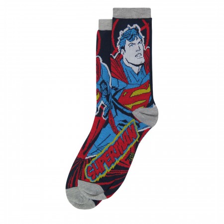 Superman New 52 Crew Socks 2-Pack