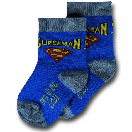 Superman Super Strength Infant Socks 6-Pack