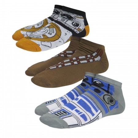 Star Wars Now & Then Women's Low-Cut Sock 3 Pack