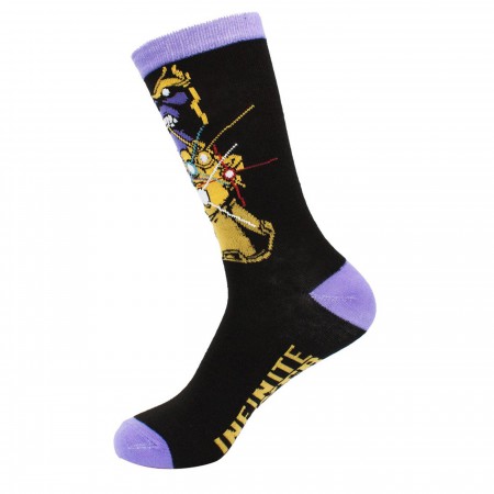 Thanos Infinite Power Crew Sock