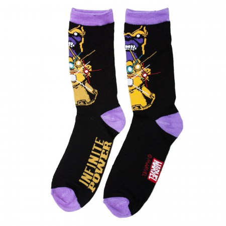 Thanos Infinite Power Crew Sock