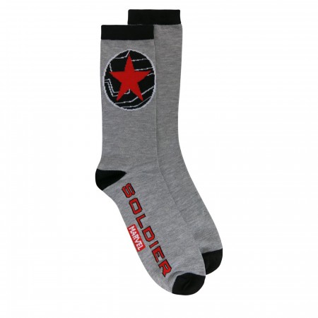 Winter Soldier Star Crew Sock