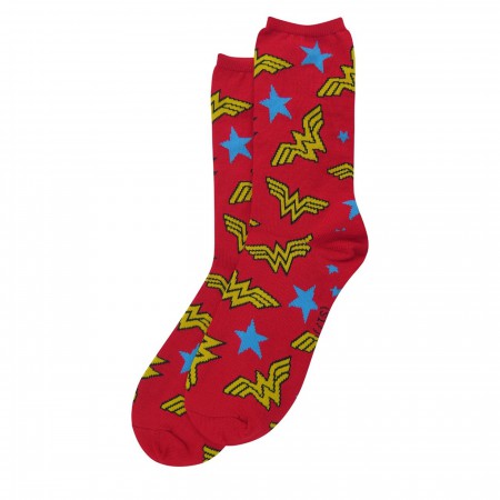 Wonder Woman All-Over Print Women's Crew Socks