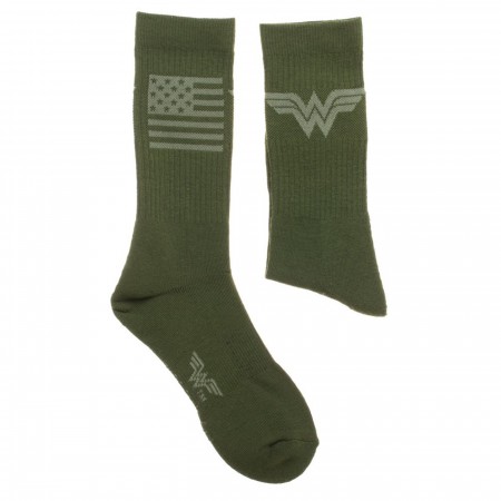 Wonder Woman Salute To Service Athletic Crew Socks