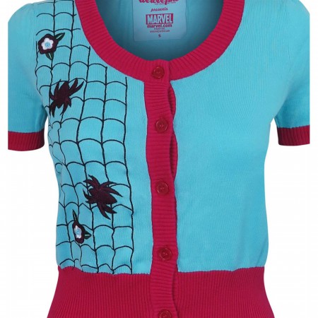 Spider-Gwen Women's Vintage Cardigan