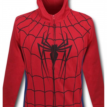 Spiderman Symbol Costume Kids Zipper Hoodie with Mask