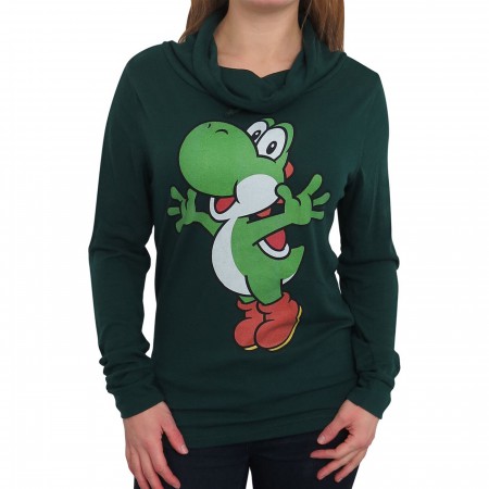 Super Mario Yoshi Women's Cowl Sweatshirt