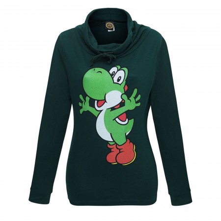 Super Mario Yoshi Women's Cowl Sweatshirt