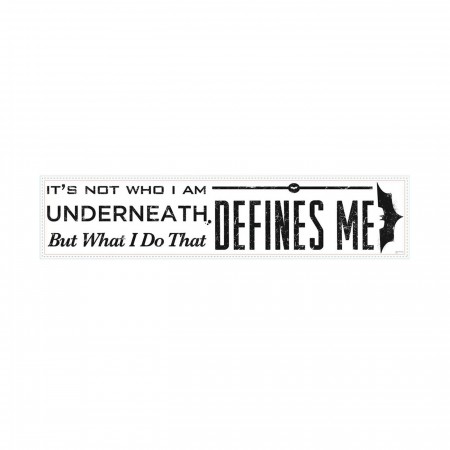 Batman Defines Me Quote Wall Decal