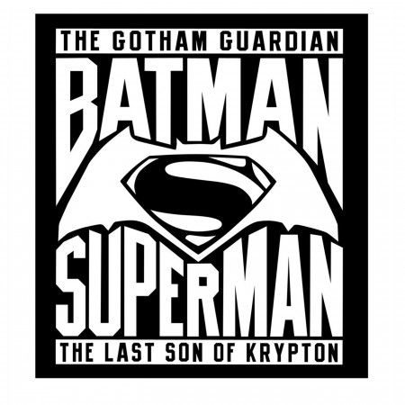 Batman Vs Superman Logo White Sticker