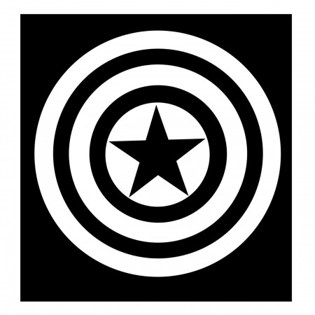 Captain America White Shield Sticker