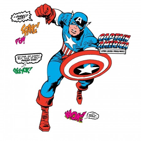 Captain America Classic Giant Wall Decal