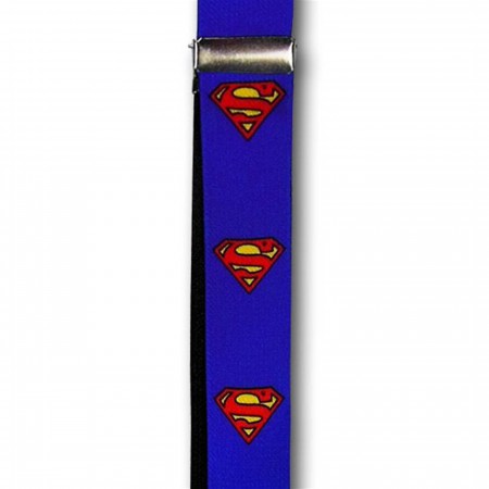 Superman Symbol Royal Blue Suspenders