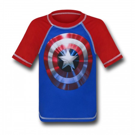 Captain America Kids Rashguard