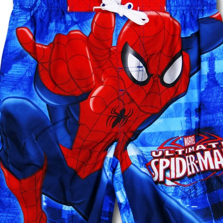 Spiderman Leaping Kid's Board Shorts