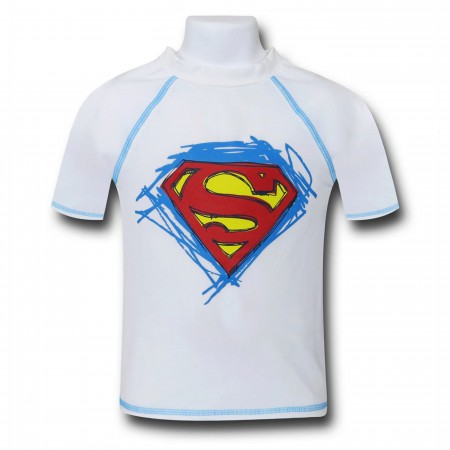 Superman Symbol Kids Rash Guard