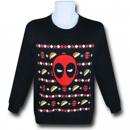 Deadpool Tacos "Christmas Sweater" Sweatshirt