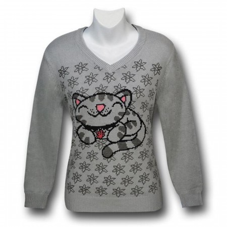 Big Bang Theory Juniors Soft Kitty Knit Sweater