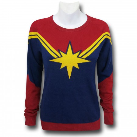 Captain Marvel Women's Costume Sweater