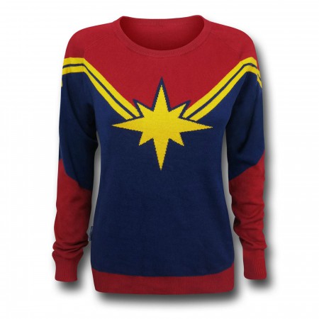 Captain Marvel Women's Costume Sweater