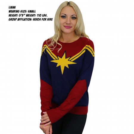 Captain Marvel Women's Costume Sweater