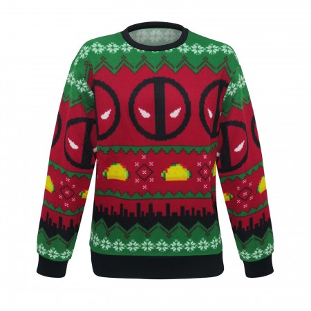 Deadpool Tacos Ugly Men's Christmas Sweater