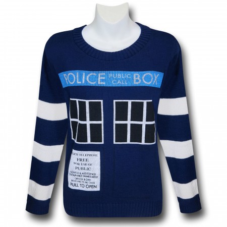 Doctor Who Women's Boyfriend Tardis Sweater
