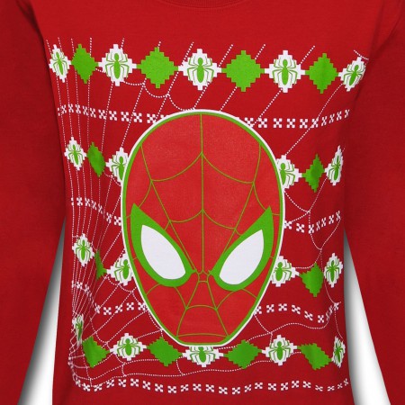 Spiderman Face "Christmas Sweater" Sweatshirt