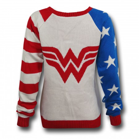 Wonder Woman Old Glory Women's Sweater
