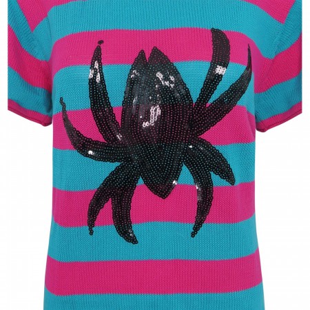 Spiderman Sequin Symbol Women's Sweater