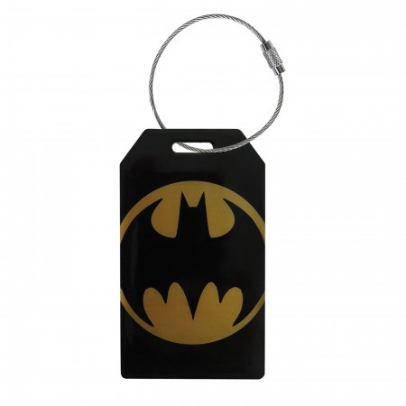Batman Symbol Metal Bag Tag