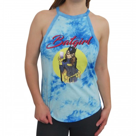 Batgirl Women's Tie Dye Halter Tank Top