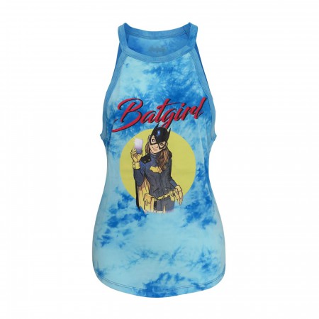 Batgirl Women's Tie Dye Halter Tank Top