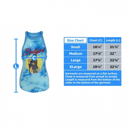 Batgirl Women's Tie Dye Halter Tank Top