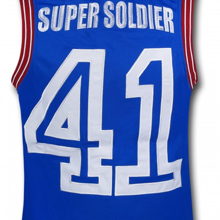 Captain America Embroidered Basketball Jersey