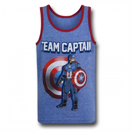 Captain America Civil War Team Captain Kids Tank Top