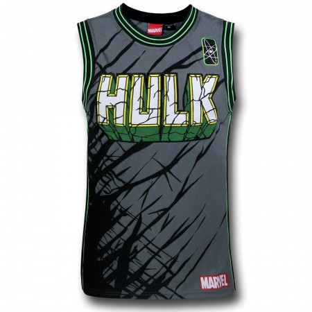 Hulk Banner Embroidered Basketball Jersey