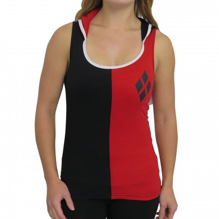 Harley Quinn Hooded Jester Tank Top